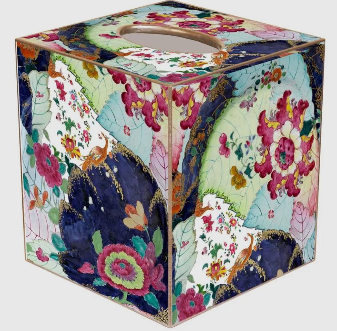Marye-Kelley Ancient Tobacco Leaf Tissue Box Cover - Thumbnail 2