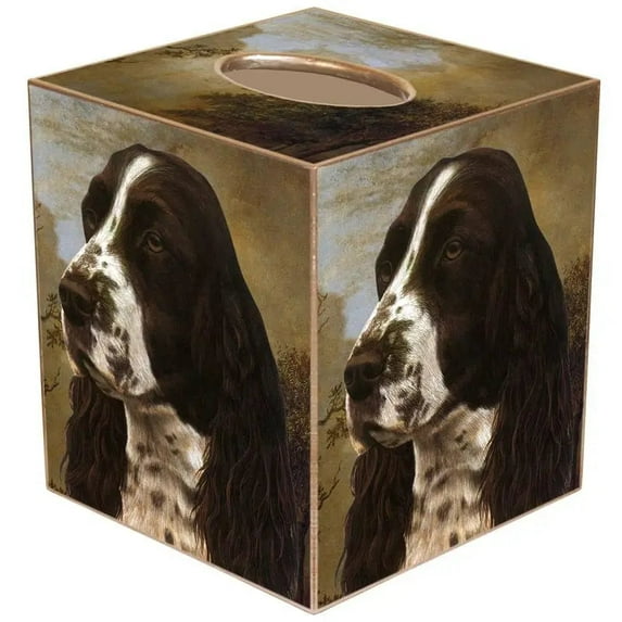 Marye-Kelley Springer Spaniel Tissue Box Cover