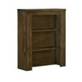 thumbnail image 1 of Benjara Maryl 26 Inch Pier Bookcase with 2 Shelves, Solid Wood, Antique Oak Brown, 1 of 5