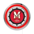 thumbnail image 1 of Maryland Terrapins 19" Neon Wall Clock, 1 of 5