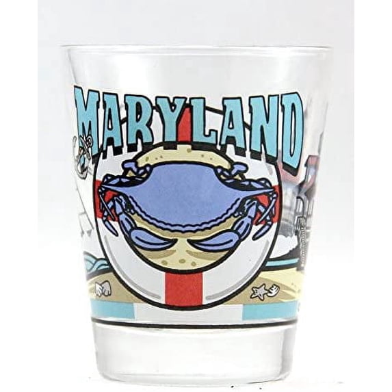 Maryland 3 View Shot Glass