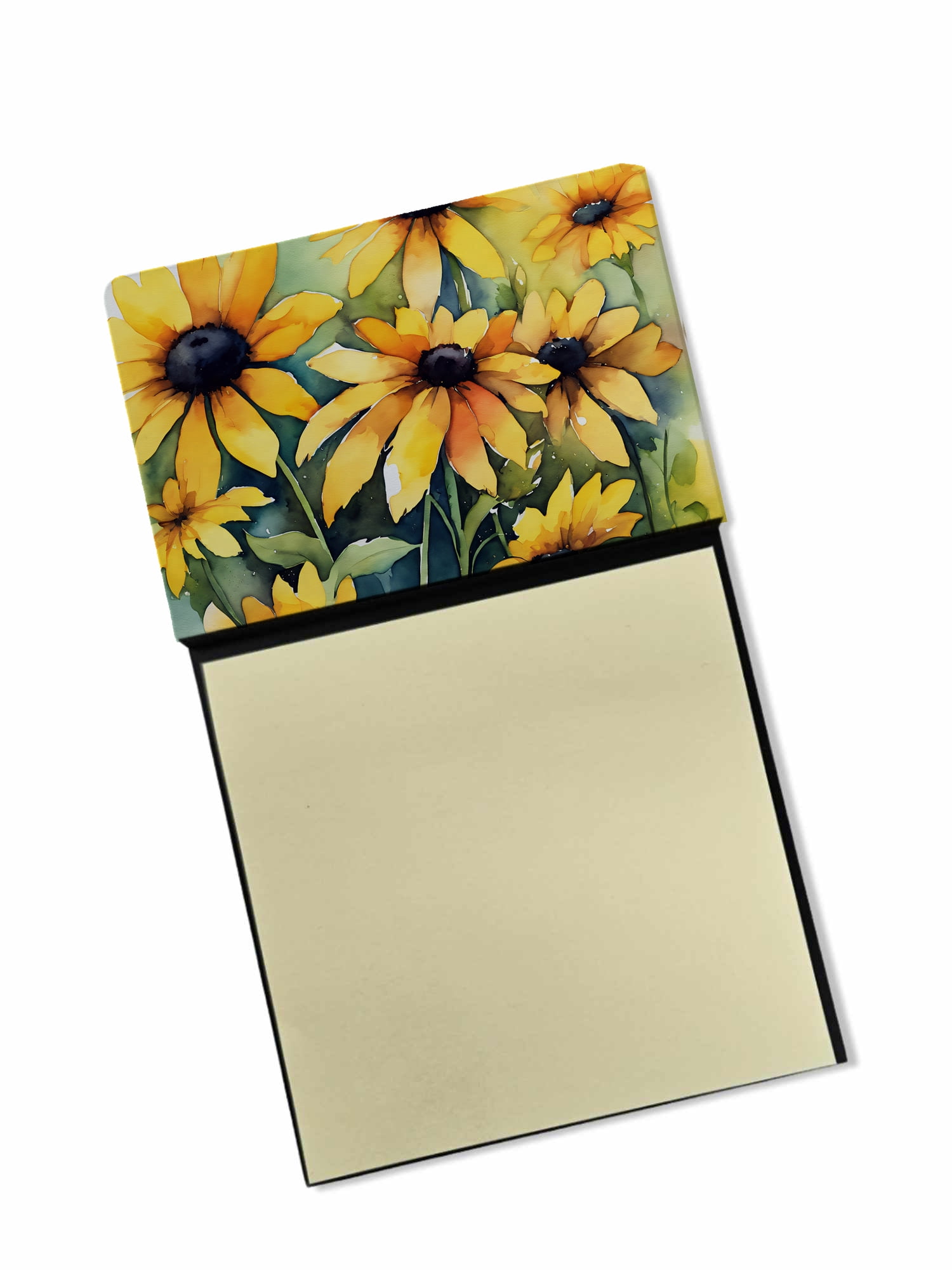 Maryland Black-Eyed Susans in Watercolor Sticky Note Holder 3.25 in x 5.25 in