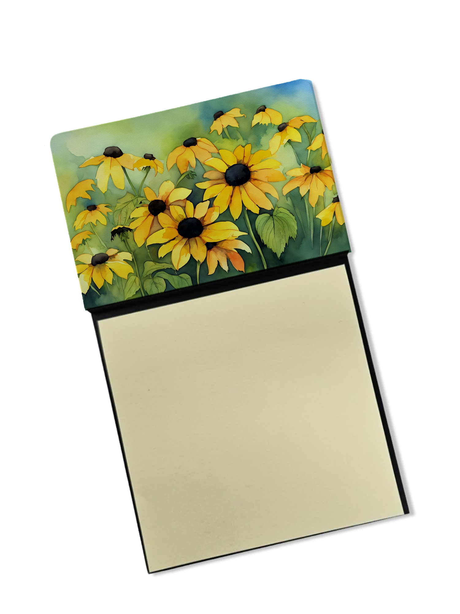 Maryland Black-Eyed Susans in Watercolor Sticky Note Holder 3.25 in x 5.25 in