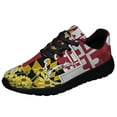 thumbnail image 1 of Maryland Black eyed Susan Flower Shoes Sneakers Black Size 8, 1 of 7