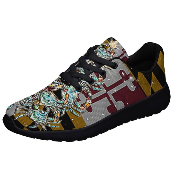 Maryland Blue Crab ChriStas Shoes Sneakers for Women Men Black Size 3.5