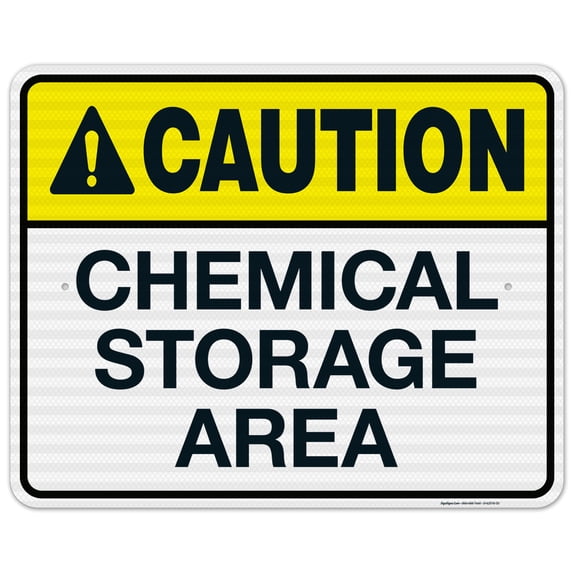 Maryland Chemical Storage Area Sign, Complies With State Of Maryland Pool Safety Code, 24x30 Reflective Aluminum EGP
