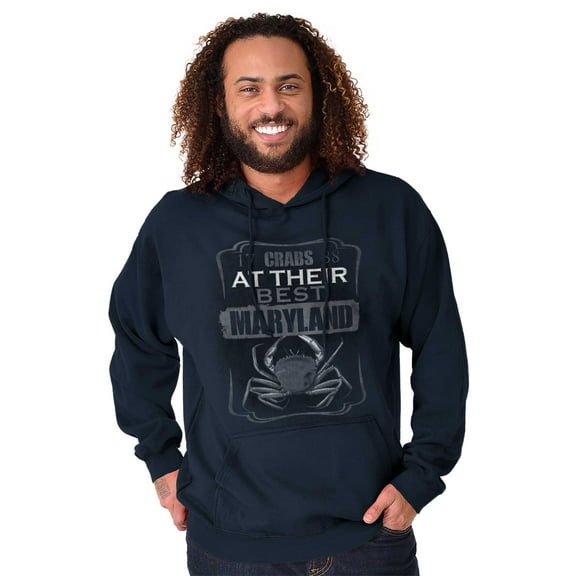 Maryland Crab Lovers at Their Best MD Unisex Plus Fleece Graphic Hoodie Brisco Brands 2X