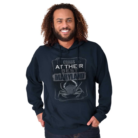 Maryland Crab Lovers at Their Best MD Unisex Plus Fleece Graphic Hoodie Brisco Brands 2X