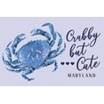 thumbnail image 1 of Maryland, Crabby but Cute Sentiment (36x54 Giclee Gallery Art Print, Vivid Textured Wall Decor), 1 of 3
