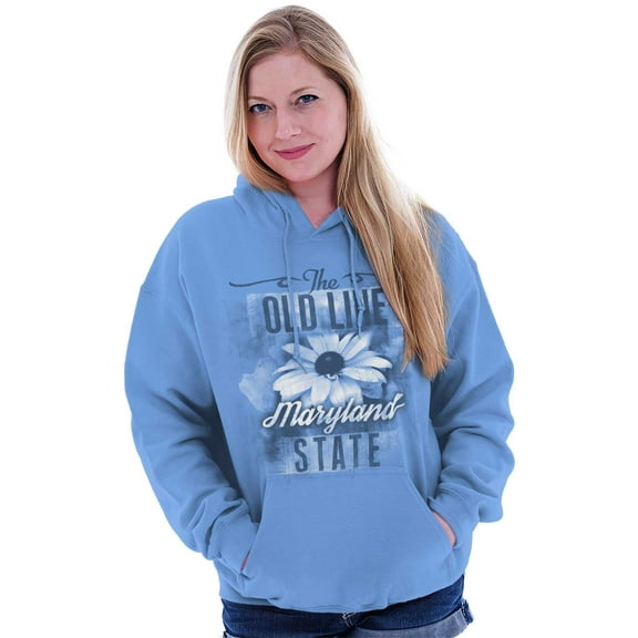 Maryland Cute State Flower Souvenir Hoodie Sweatshirt Women Brisco Brands S