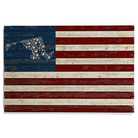 Maryland Flag Wood Wall Art