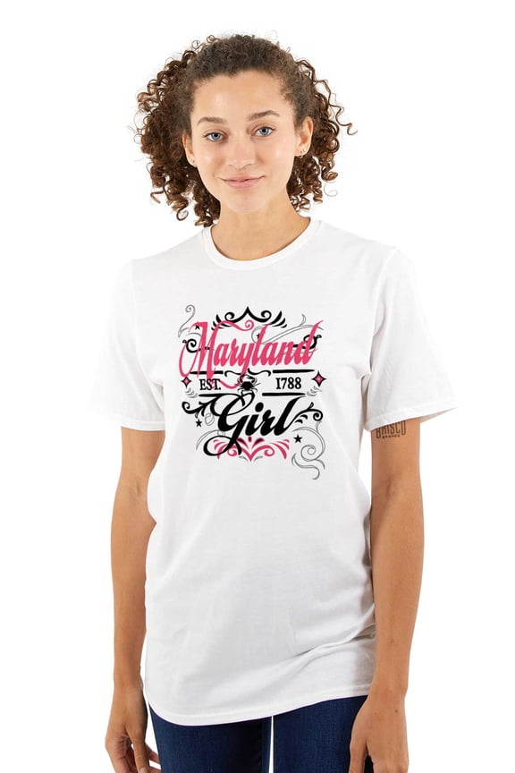 Maryland Fancy Feminine Filagree Women's Graphic T Shirt Tees Brisco Brands S