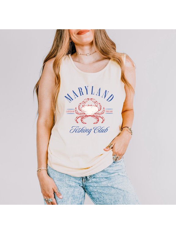 Maryland Fishing Club - Women's Garment Dyed Tank