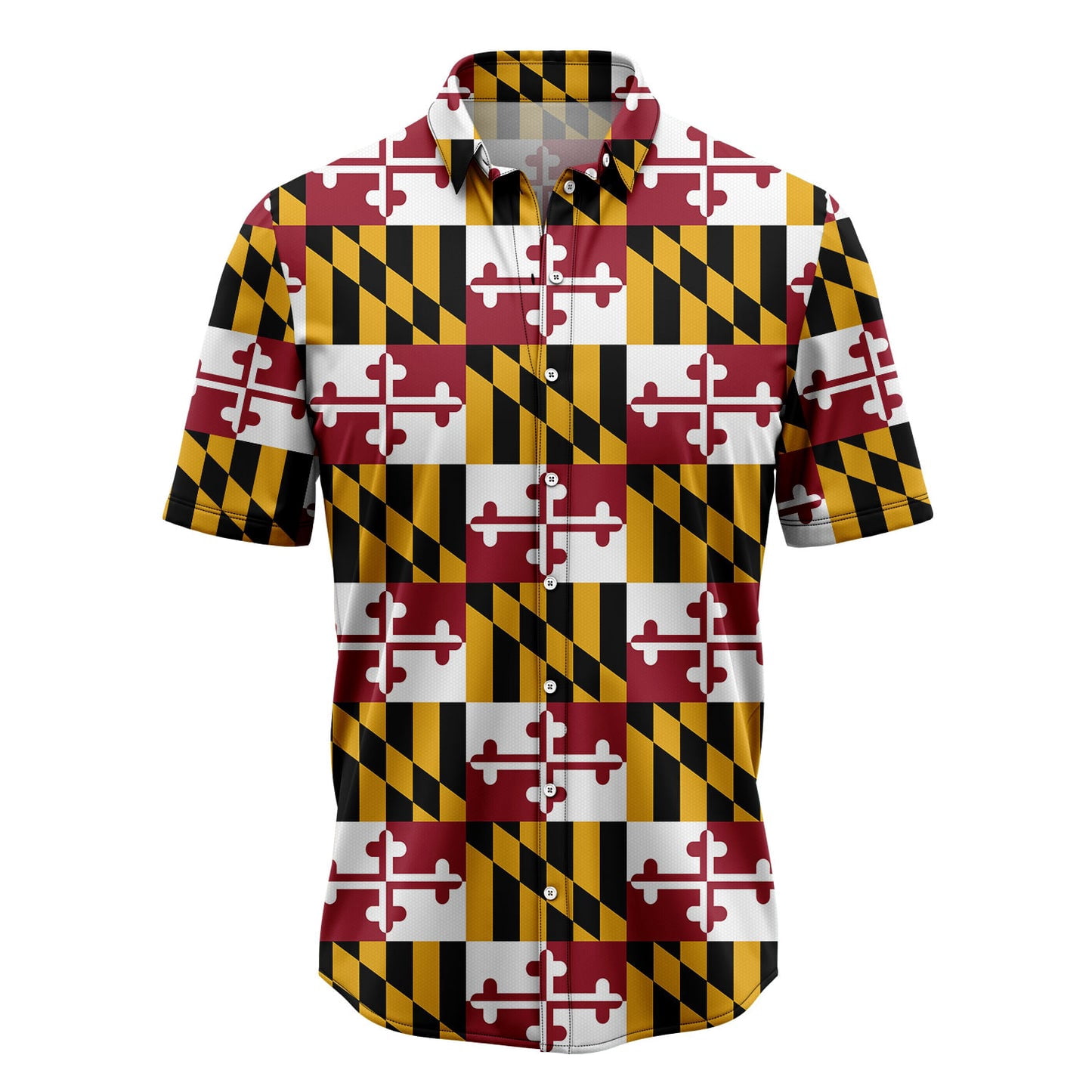Maryland Flag Aloha Hawaiian Shirts