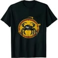 thumbnail image 1 of Maryland Flag Blue Crab Circle Graphic Vintage Distressed T-Shirt, 1 of 5