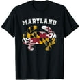 thumbnail image 1 of Maryland Flag Blue Crab T Shirt State Pride Retro Tee Shirt T-Shirt, 1 of 4