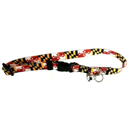 Maryland Flag Cat Collar with Bell
