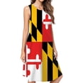 thumbnail image 1 of Maryland Flag Dress Elegant Party Dresses Evening Dresses Women Dress Sleeveless Dress Ladies Dresses, 1 of 4