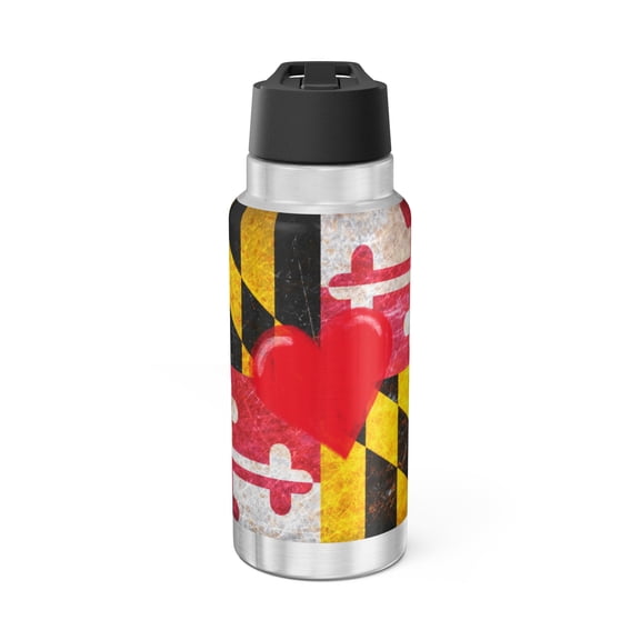 Maryland Flag Love Gator Tumbler, 32oz