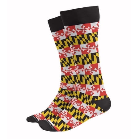 Maryland Flag Stripes Dress Socks
