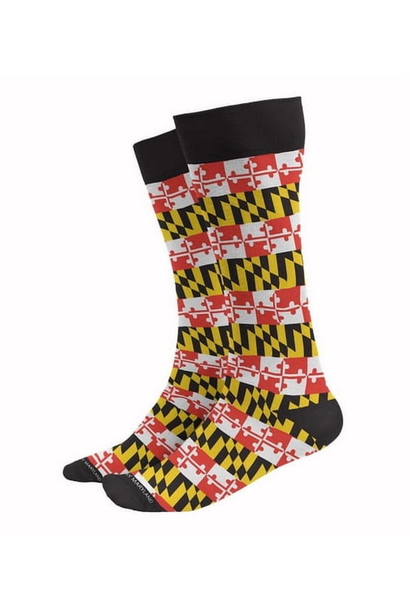 Maryland Flag Stripes Dress Socks