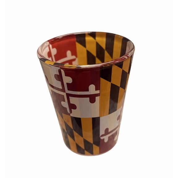 Maryland Flag Wrapped Flag Shot Glass