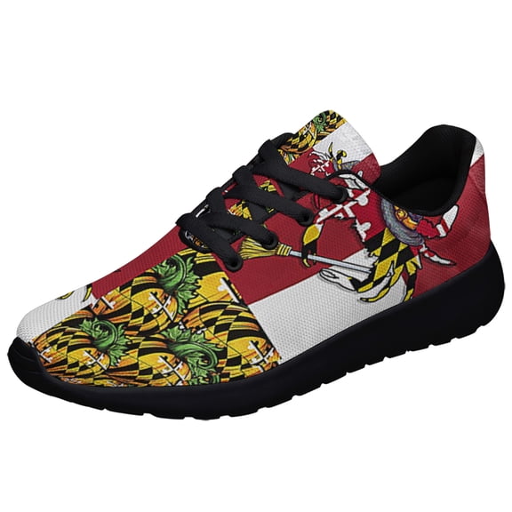 Maryland Halloween Maryland Halloween Pumpkins and Blue Crab Witch Shoes Sneakers Black Size 3.5
