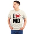 thumbnail image 1 of Maryland I Love MD Crabby State Pride Men's Graphic T Shirt Tees Brisco Brands S, 1 of 6
