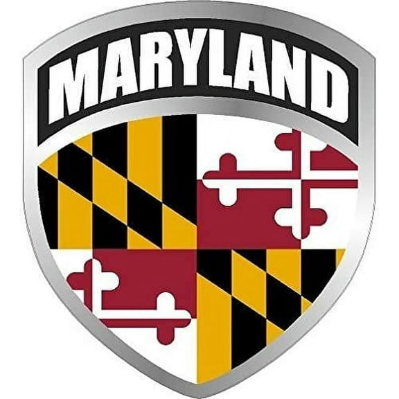 Maryland MD Shield Decal Badge Car 3M Reflective sticker