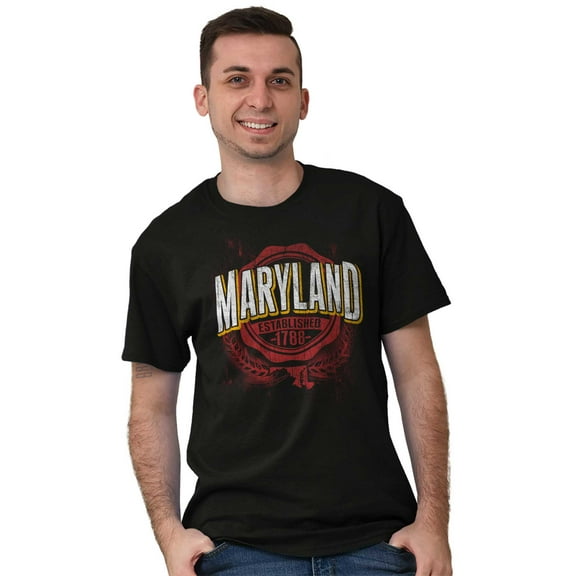 Maryland MD Student Campus Pride Men's Graphic T Shirt Tees Brisco Brands S