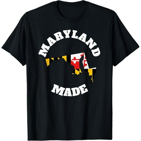 Maryland Made State Flag Made in Maryland T-Shirt