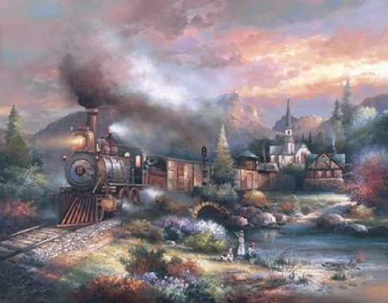 Maryland Mountain Express Canvas Art - James Lee (22 x 28)