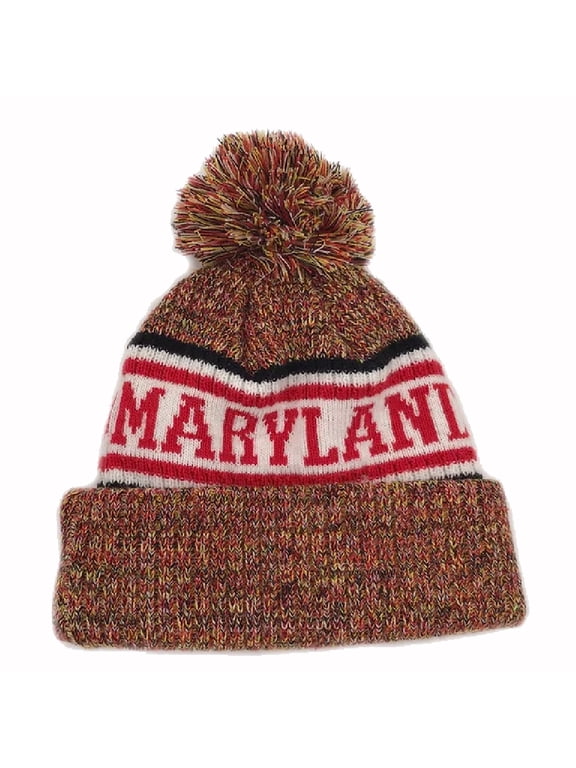 Maryland Name Beanie with Pom Cap Hat