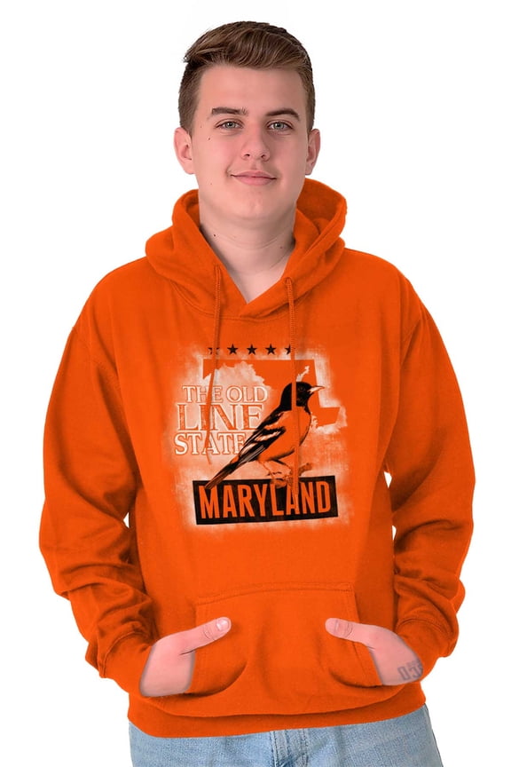 Maryland Old Line State Bird MD Pride Hoodie Sweatshirt Women Men Brisco Brands S