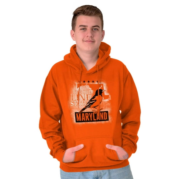 Maryland Old Line State Bird MD Pride Hoodie Sweatshirt Women Men Brisco Brands X