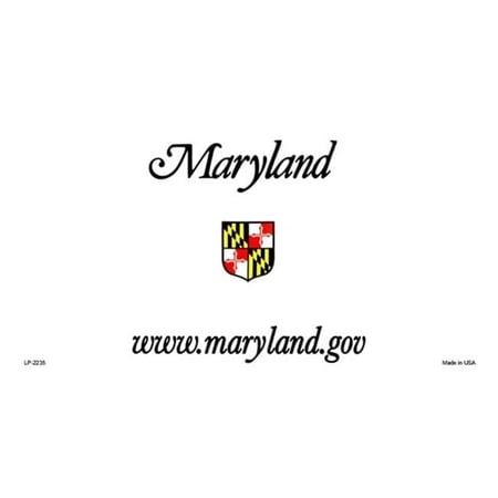 Maryland State Background Blanks Flat- Automotive License Plates Blanks for Customizing 6 x 12 standard size license plates