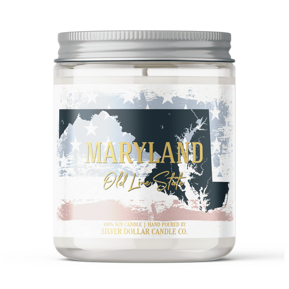 Maryland State Candle - Missing Home and Nostalgia Candle - 9/16oz 100% All-Natural Handmade Soy Wax Candle