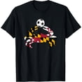 thumbnail image 1 of Maryland State Flag Blue Crab Pride with soccer ball T-Shirt, 1 of 4