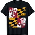 thumbnail image 1 of Maryland State Flag, Faded Flag of Maryland T-Shirt T-Shirt, 1 of 4