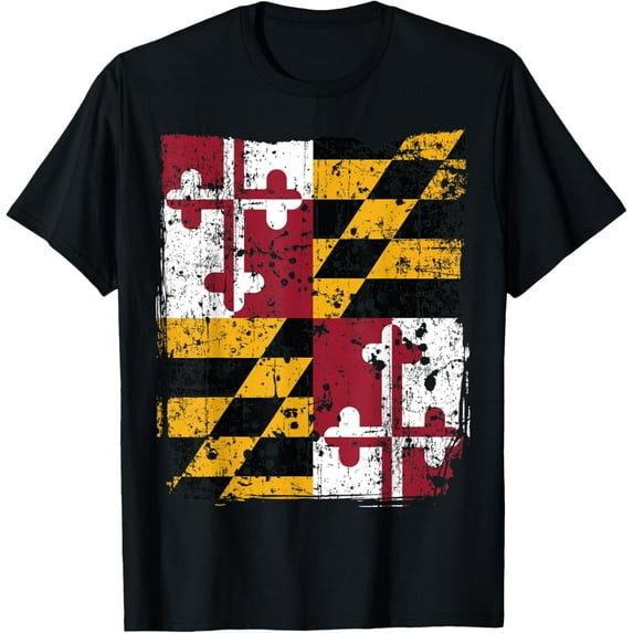 Maryland State Flag, Faded Flag of Maryland T-Shirt T-Shirt