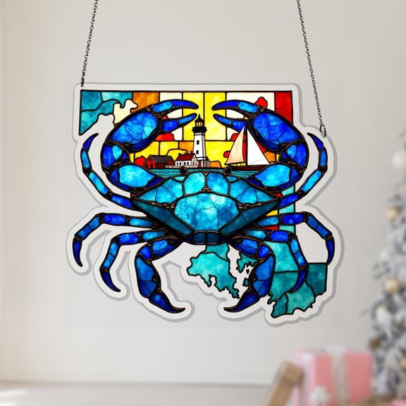 Maryland State Map Acrylic Suncatcher Colorful Window Hanging Souvenir Ornament Christmas Travel Gift