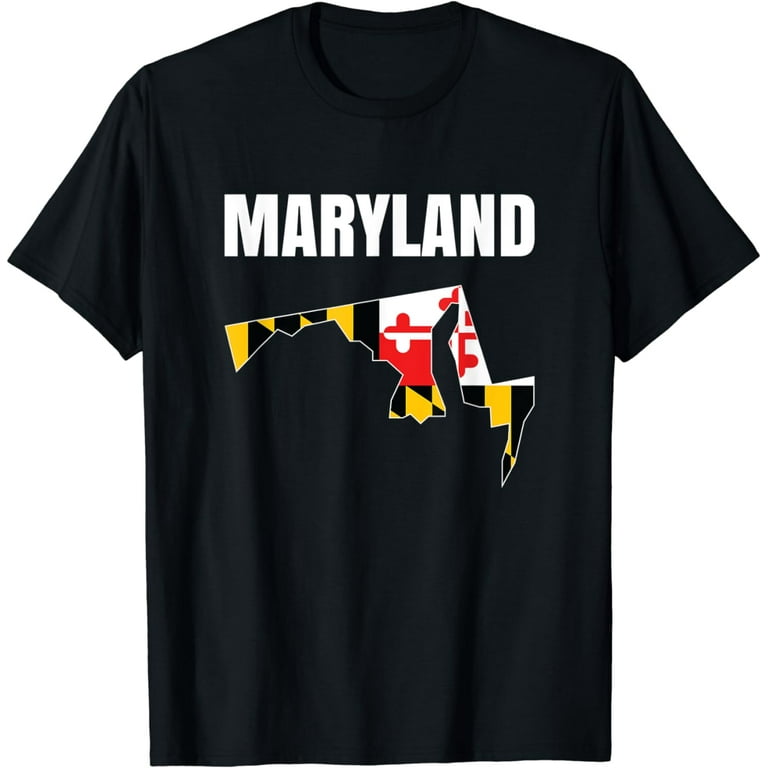Maryland State Flag Souvenir T-Shirt Maryland State Flag Souvenir T-Shirt