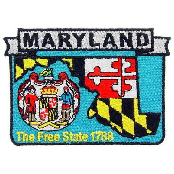 Maryland State Map Patch 3"