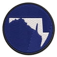 thumbnail image 1 of Maryland State Silhouette Applique Multi-Color Embroidered Hook & Loop Patch - 2.5 Inch Small, 1 of 5