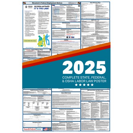 Maryland State and Federal Labor Law Poster 2025