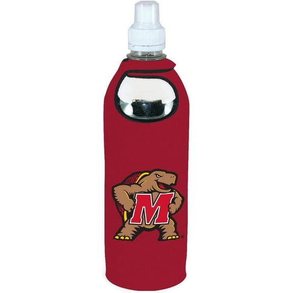 Maryland Terrapins 1/2 Liter Water Soda Bottle Beverage Insulator Holder Cooler with Clip University of