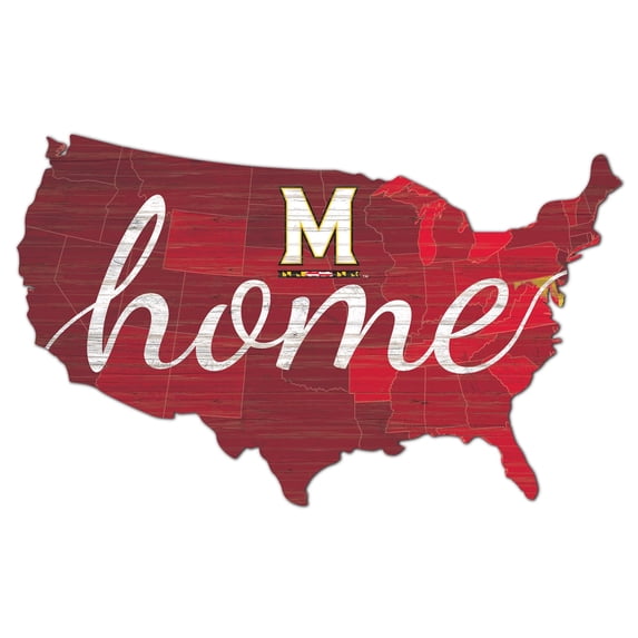 Maryland Terrapins 18'' x 18'' USA Shape Cutout Sign