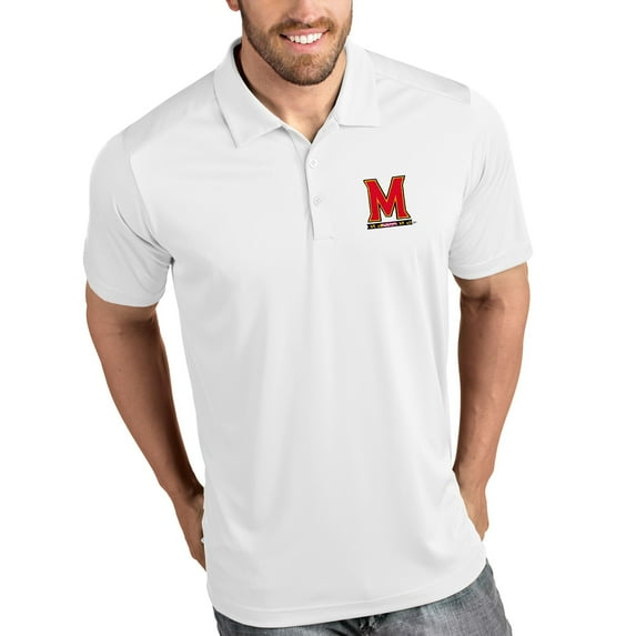 Maryland Terrapins Antigua Tribute Polo - White