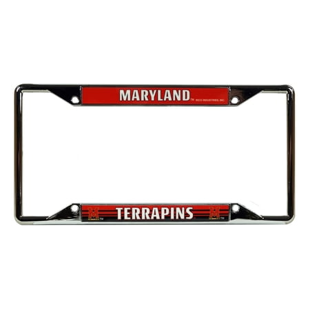 Maryland Terrapins Chrome EZ View License Plate Frame