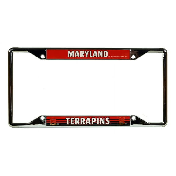 Maryland Terrapins Chrome EZ View License Plate Frame